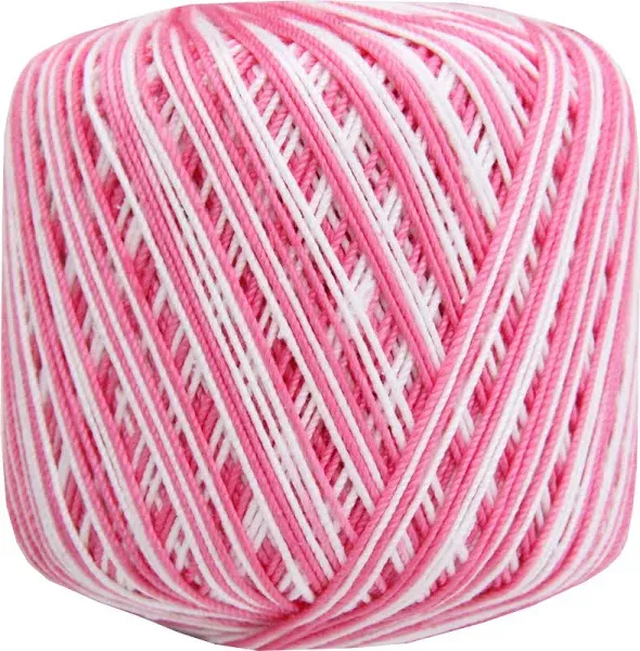 Multicolor Cotton Crochet Thread Size 3 Variegated Roses 140 yds