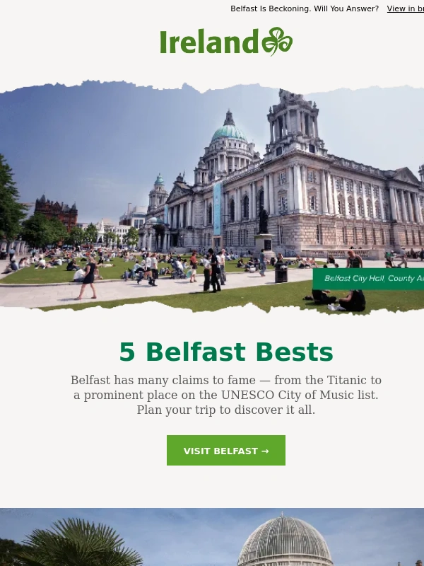 Ireland - Belfast Is Beckoning. Will You Answer?