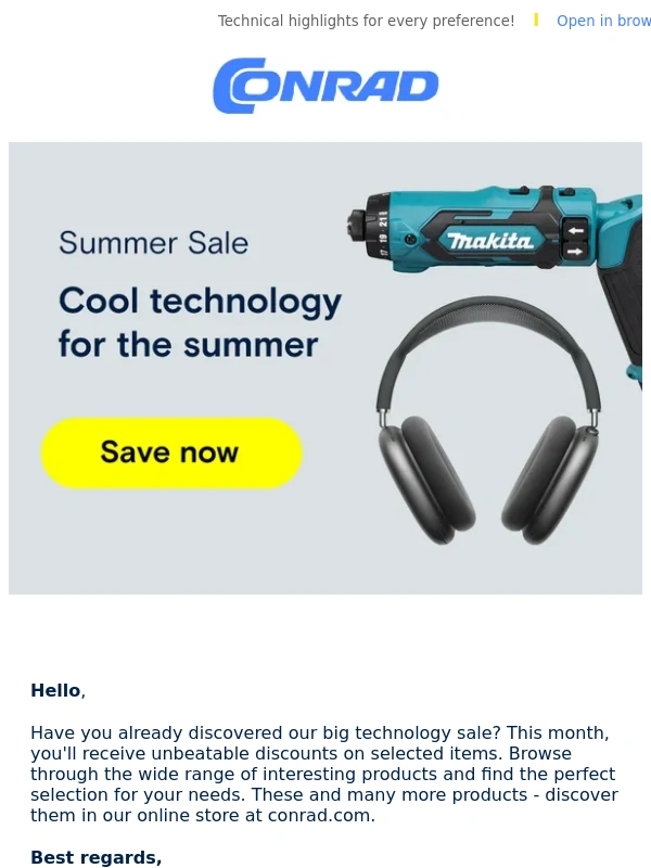 Conrad - ?Summer Sale at Conrad?
