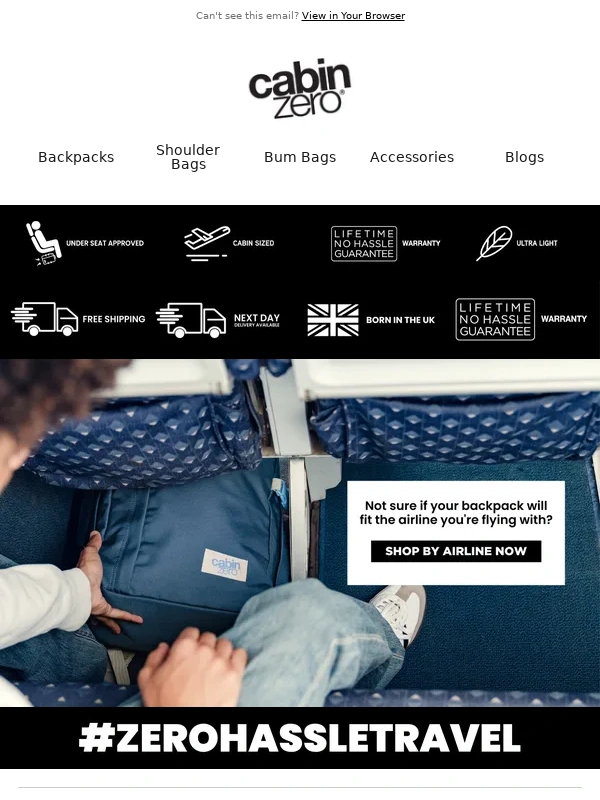 CabinZero - ? Save up to 40% OFF on the Perfect Valentine’s Gift