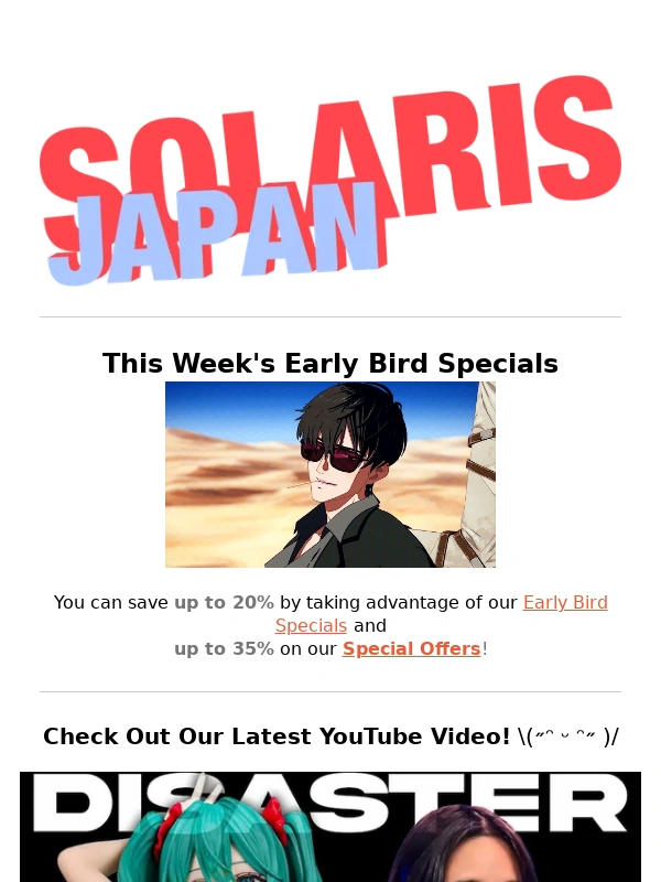 Solaris Japan - Taiga,Klee,and Rosalinde are just a few of this week's featured deals! ☆(≧▽≦)☆
