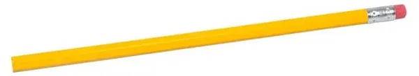 School Smart Hexagonal No 2 Pencils with Latex-Free Eraser (Pack of 12)