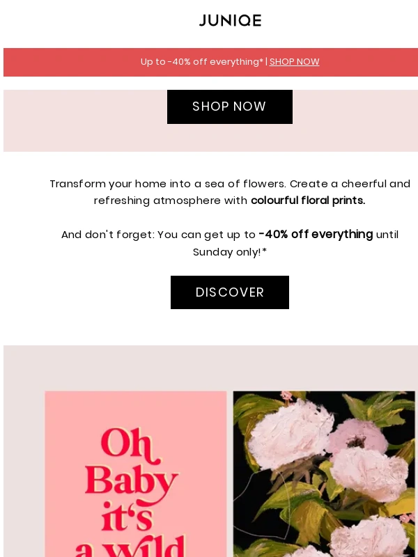 Juniqe - Your home = a sea of flowers ????