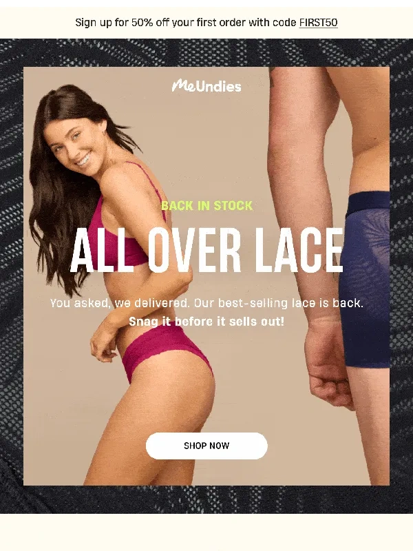 MeUndies - This Bestseller is Back (but not for long)