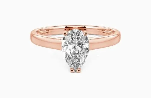 Love Story" 1ct Pear Cut Solitaire Engagement Ring