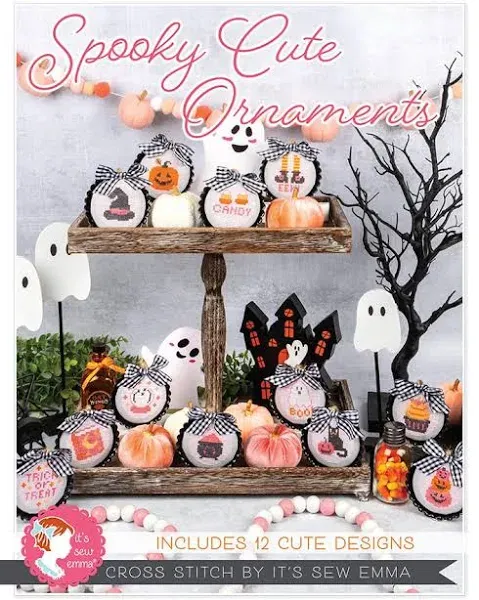 Linda's Electric Quilters Spooky Cute Ornaments Cross Stitch Pattern