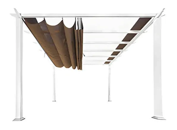 Florence Aluminum Pergola with Canopy Paragon Outdoor