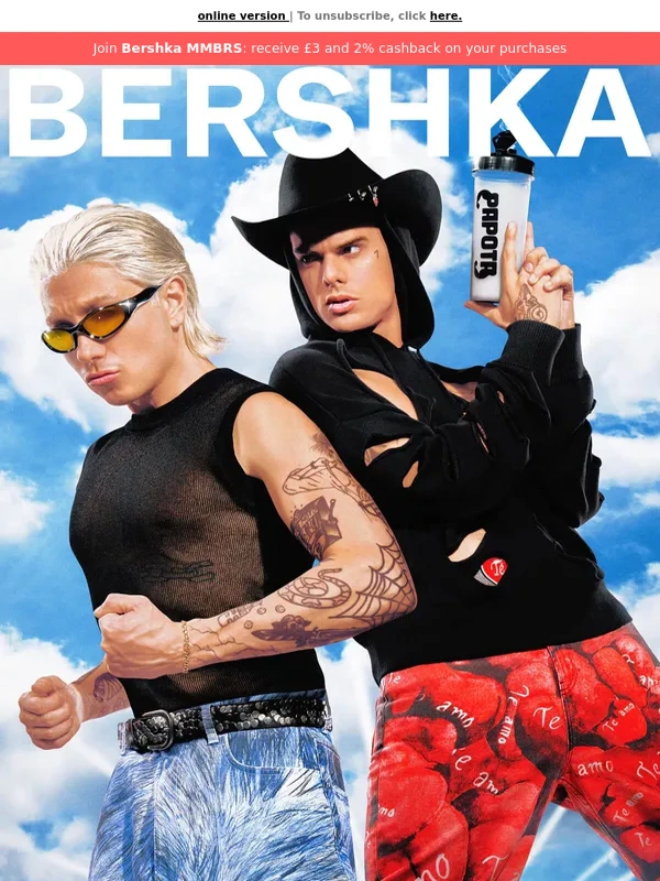 Bershka - LIVE?CA7RIEL & Paco Amoroso collab now online