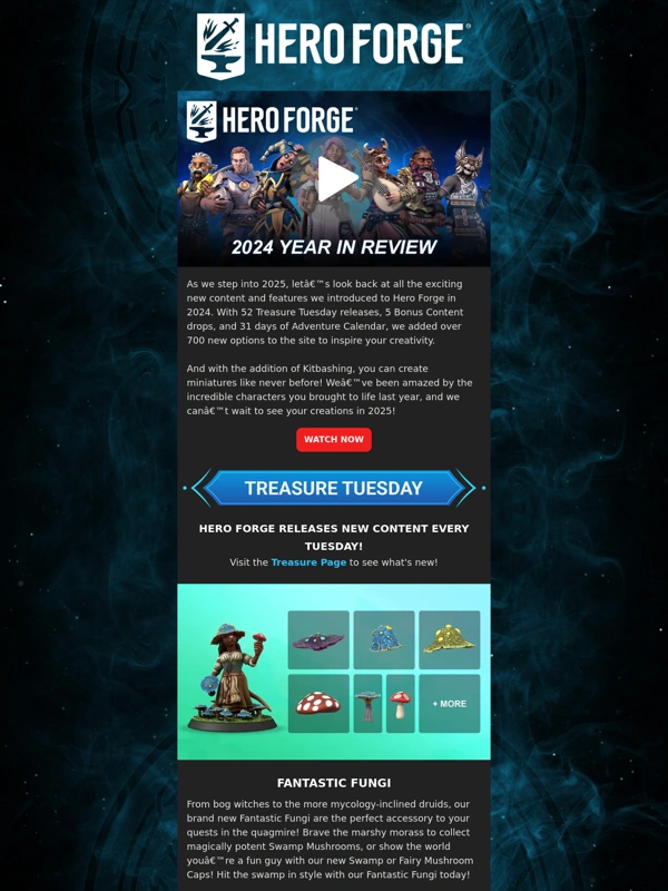 Hero Forge - Hero Forge® - January Updates + A Look Back At 2024