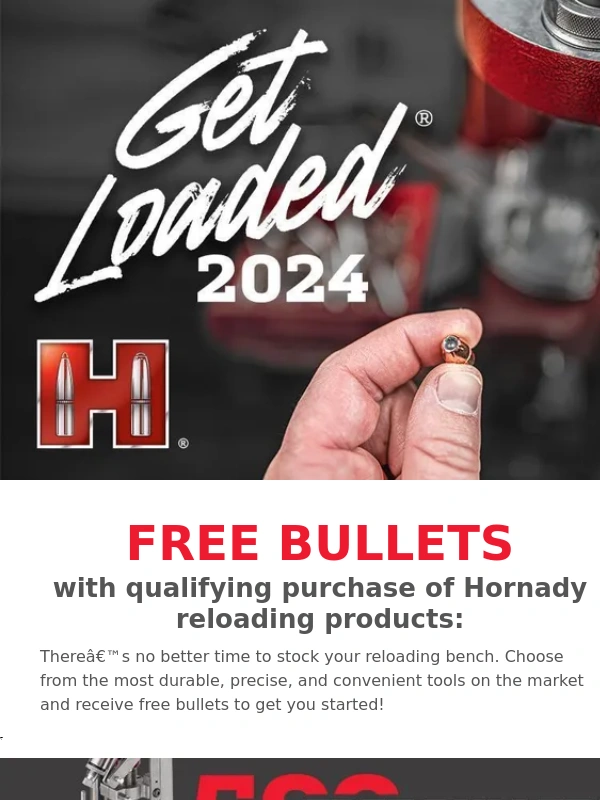 Hornady - Get FREE bullets with Get Loaded®