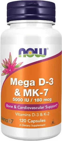 NOW Mega D-3 & MK-7