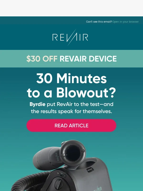 RevAir - Do you know you have 30 minutes?! ?