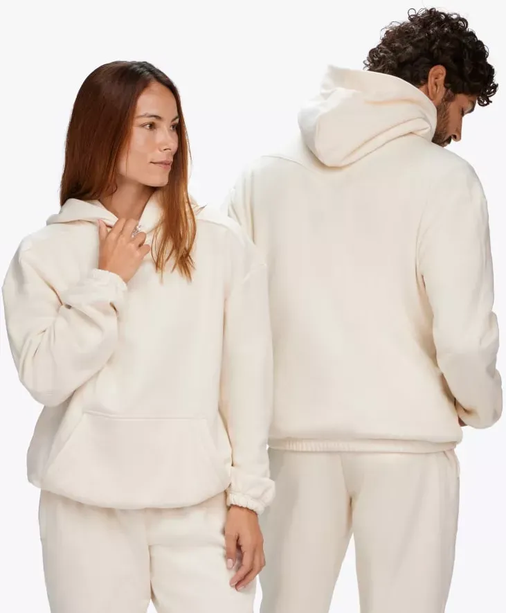 Hoka One Hoka Essential Hoodie in Eggnog, Size Medium