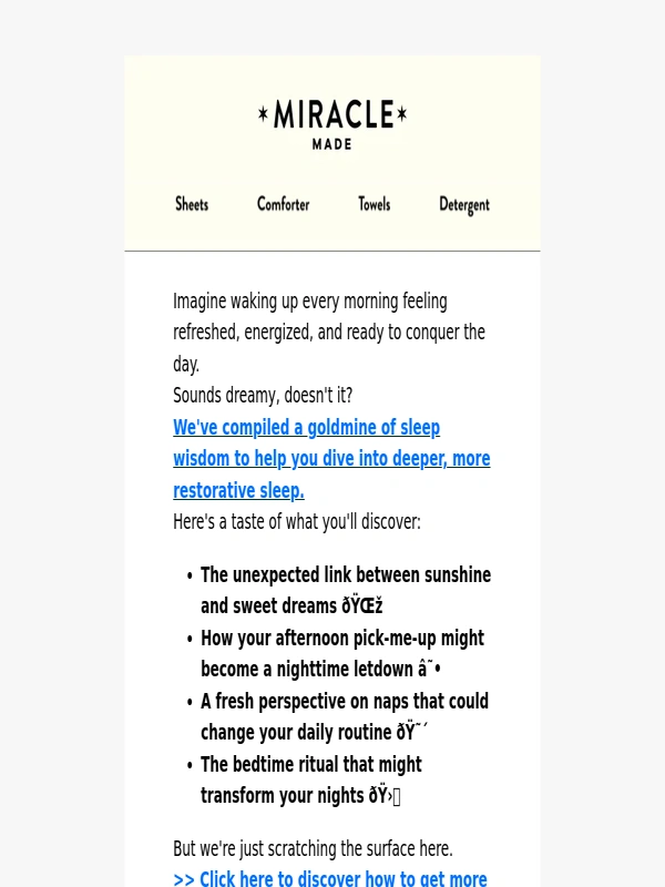 Miracle - How to feel your best every day