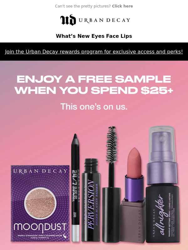 Urban Decay - Free Deluxe Sample with $25+ Purchase