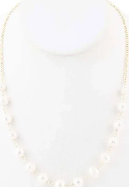 Barse Women's Pearl Collar Necklace