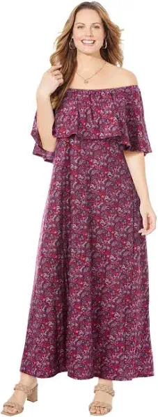 Plus Size Women's Meadow Crest Maxi Dress by Catherines