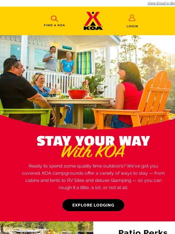 KOA - Ways to Stay at KOA