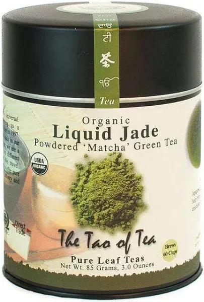 The Tao Of Tea Powdered Matcha Green Tea Liquid Jade