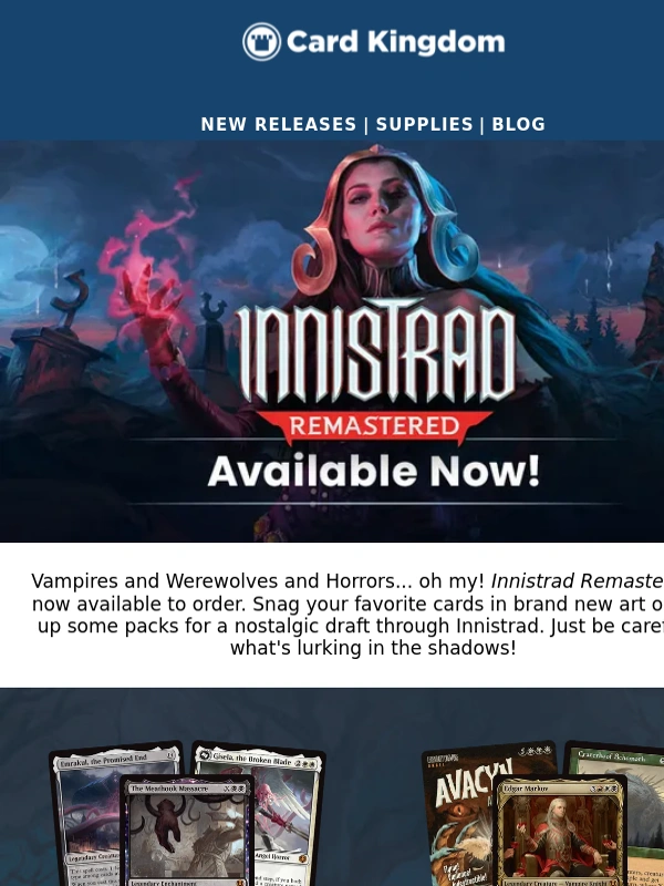 Card Kingdom - Sink Your Teeth into Innistrad Remastered!