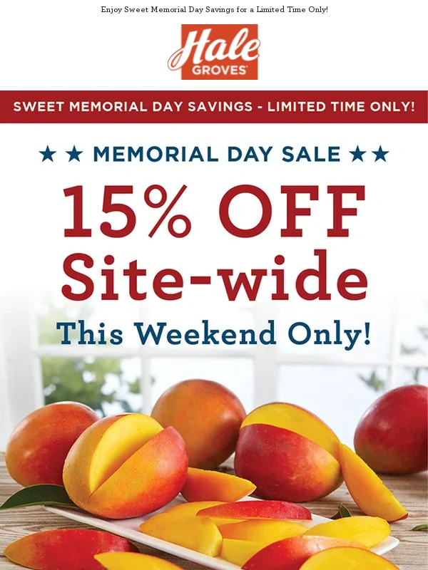 Hale Groves - ?⬜? Memorial Day Sale - 15% Off Site-wide this Weekend Only! ?⬜?
