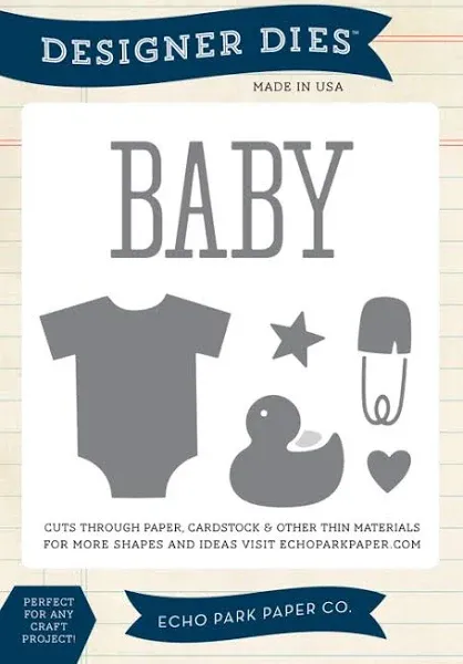 Echo Park Bundle of Joy Die Set