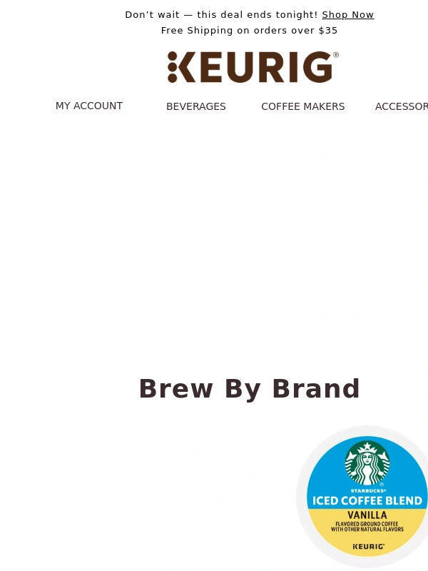 Keurig - Last chance to get 5 boxes of K-Cup® pods for $55