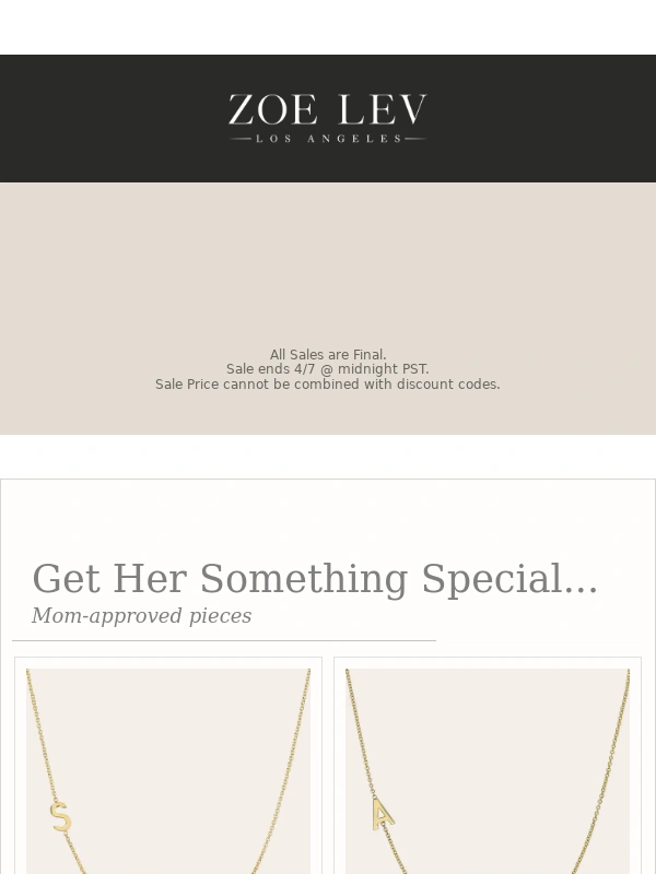 Zoe Lev - FEW HOURS LEFT - 20% off Sitewide!