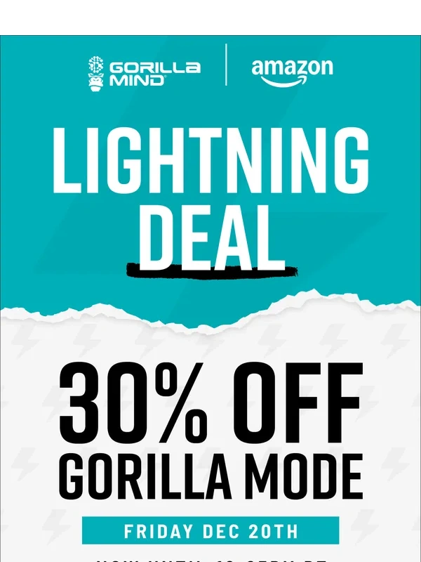 Gorilla Mind - 30% OFF Mode ⚡ Today Only!