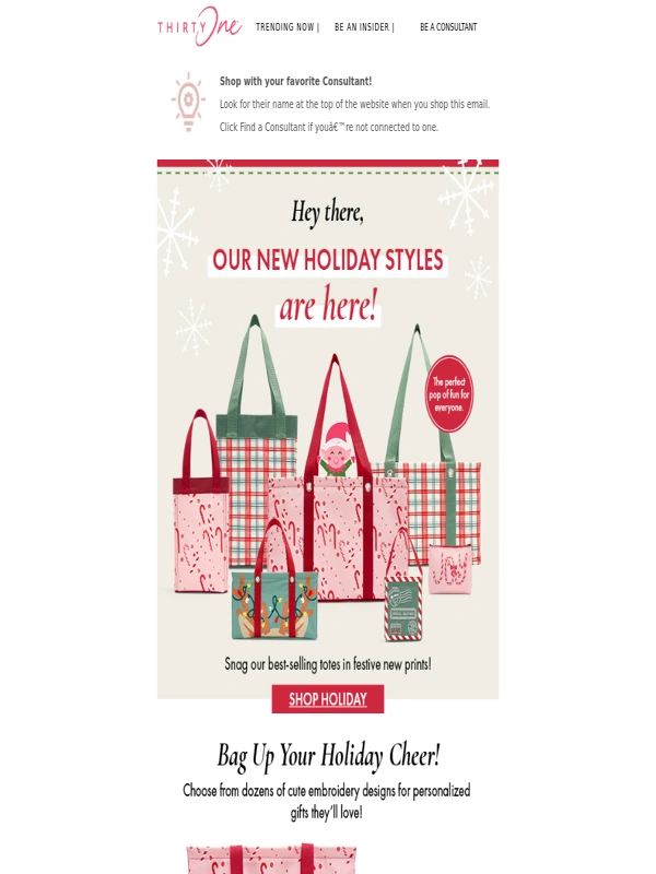 Thirty-One - Holiday styles are HERE! ???