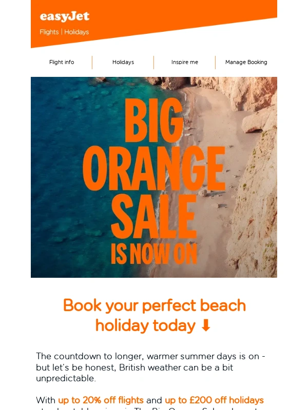 easyJet - Save up to £200 on a summer beach holiday ?️☀️