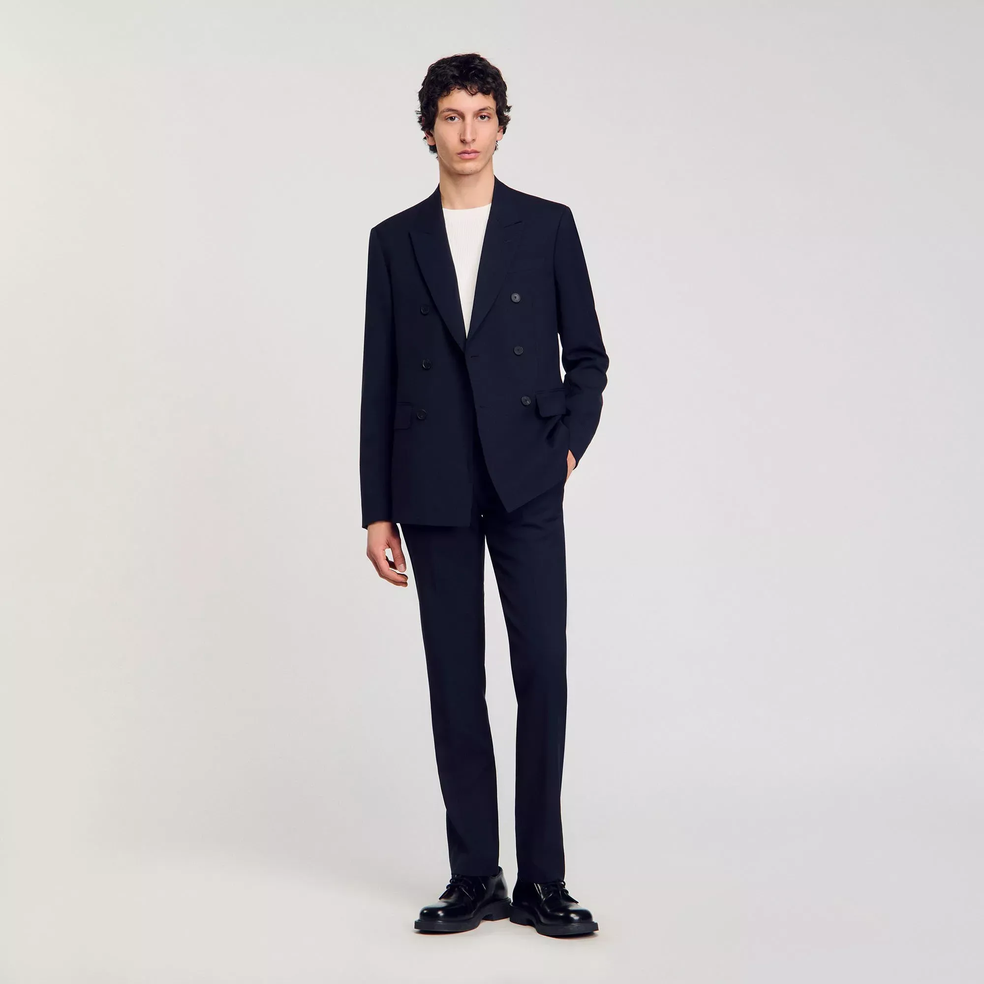 Sandro Double-breasted suit jacket - male - M