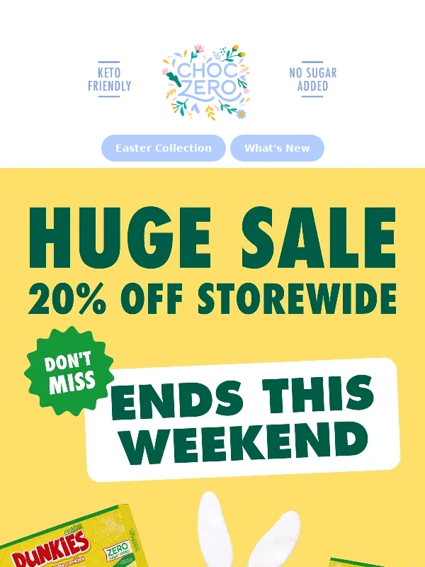 ChocZero - Spring into Savings with 20% off!