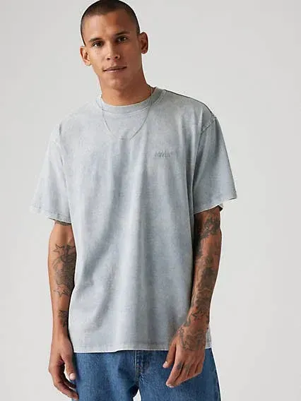 Levi's Red Tab T Shirt Vintage - Homme - Bleu / Stones Throw Mineral Wash Infinity Jersey - M