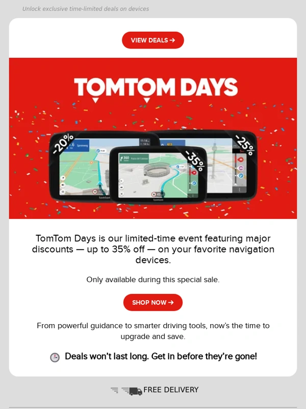 TomTom - TomTom Days start today