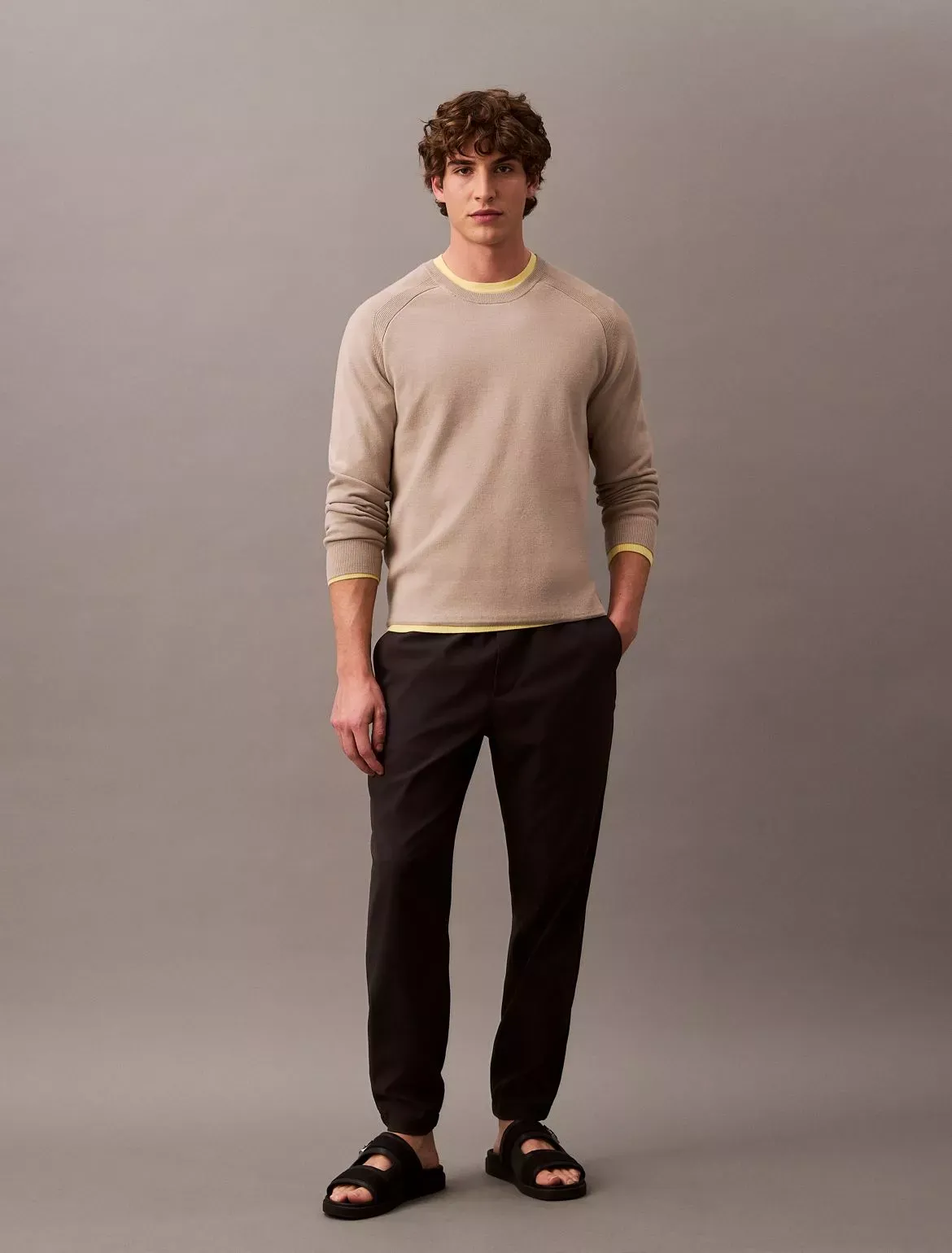 Calvin Klein Men's Tech Classic Pull-On Pants - Grey - XS