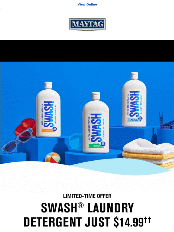 Maytag - Black Friday deals: Swash® Laundry Detergent & affresh® appliance care