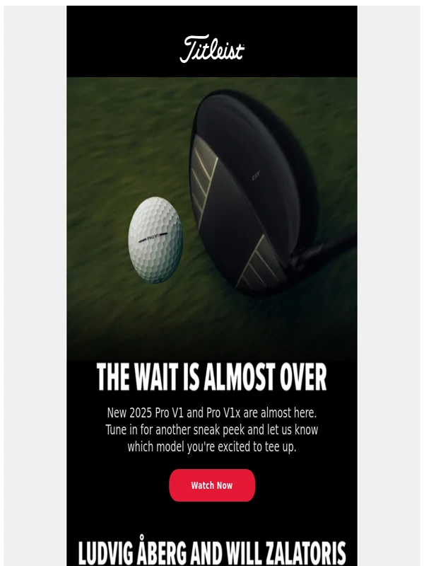 Titleist - New 2025 Pro V1 and Pro V1x Are Almost Here