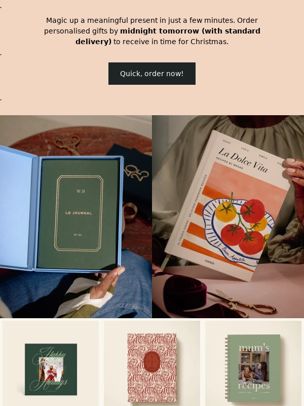 Papier - Last call for personalised gifts ?