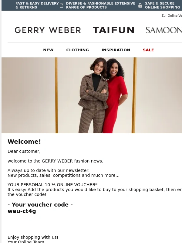 Gerry Weber - A warm welcome to you