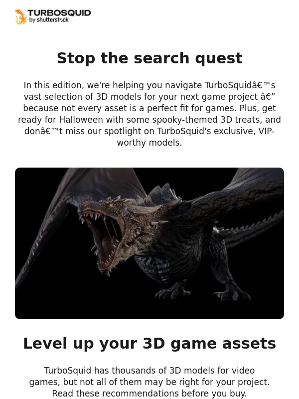 TurboSquid - Unbeatable 3D game asset advice + spooktacular Halloween models