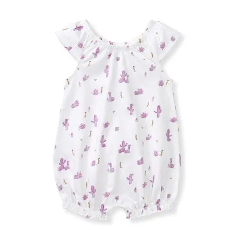 Burt's Bees Baby Desert Life Organic Baby Girl Bubble Romper