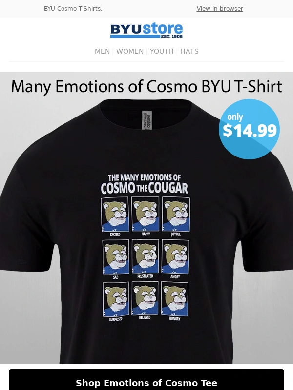 Byu - Cosmo T-Shirts - $14.99