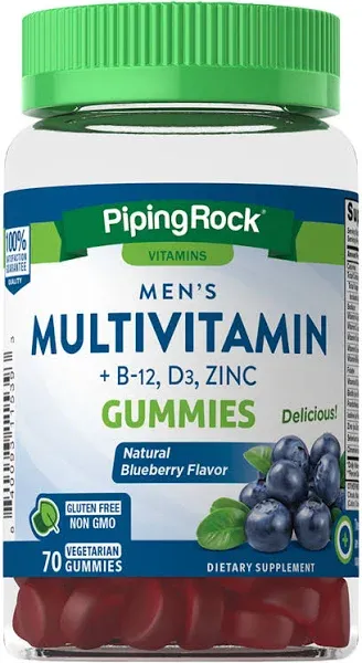 Nature's Truth Men's Multivitamin with B-12, D3, Zinc, Natural Berry,
