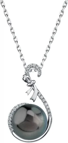 Tahitian South Sea Pearl and Diamond Courtney Pendant