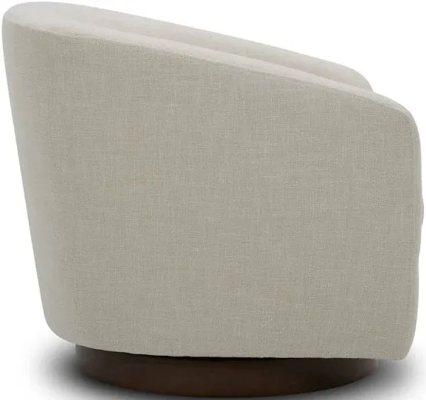AllModern Bennett Upholstered Swivel Barrel Chair
