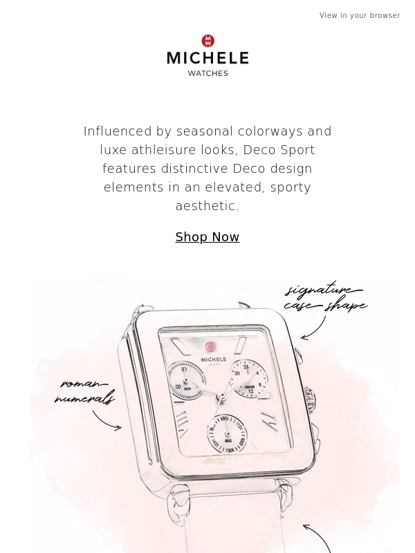 Michele Watches - Behind the Design: Deco Sport Chrono