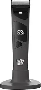 HAPPY NUTS The Ballber Pro Electric Groin & Body Hair Trimmer for Men - Mens Body Groomer Kit for Privates - Waterproof Shaver .
