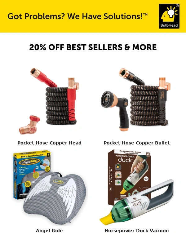 BulbHead - Shop Memorial Day Deals: 20% Off SITEWIDE‼️