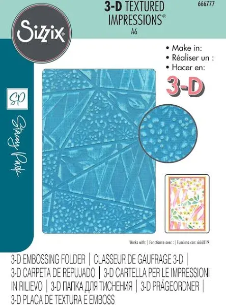 Sizzix Fragmented Floral 3D Embossing Folder